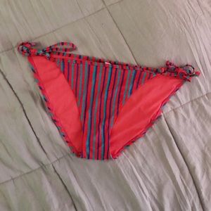 aerie Vertical Striped Tie Bikini Bottom